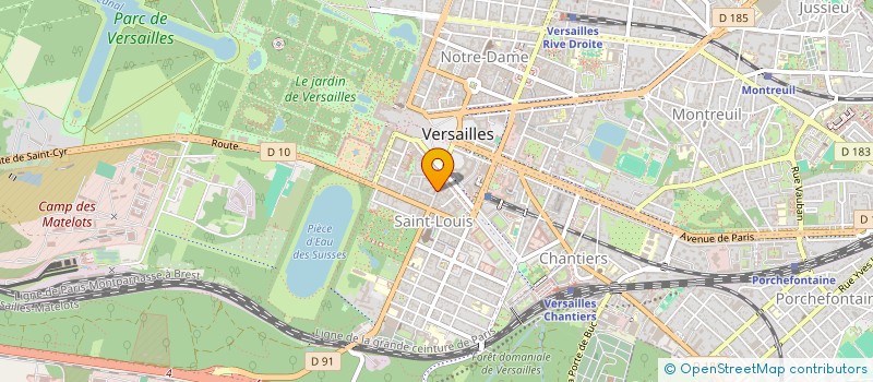 localisation de l'entreprise CHEZ LAZARE à VERSAILLES
