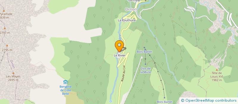 localisation de l'entreprise CHEZ LE BERGER  LES DEUX ALPES