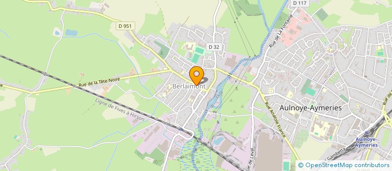 localisation de l'entreprise CHEZ LE BOUCHER  BERLAIMONT