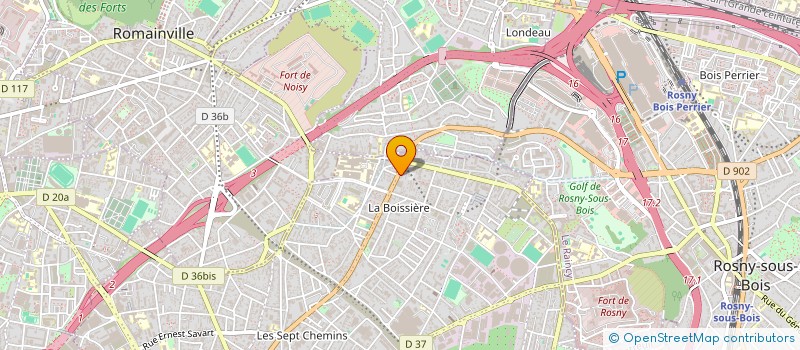 localisation de l'entreprise CHEZ LE FLEURISTE à MONTREUIL
