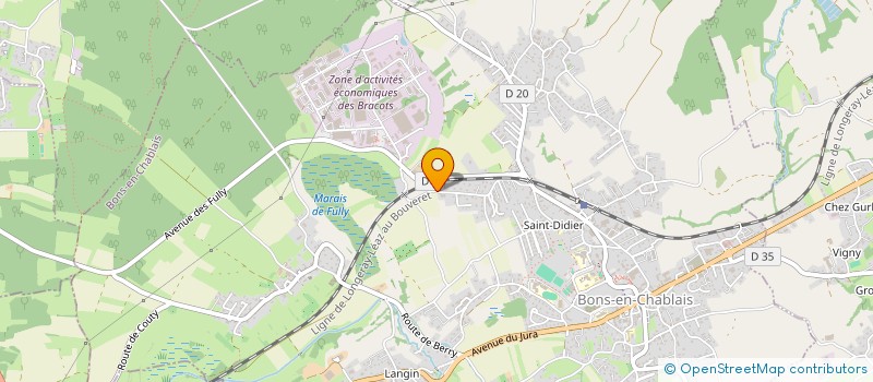 localisation de l'entreprise CHEZ LE PERE JULES  BONS-EN-CHABLAIS