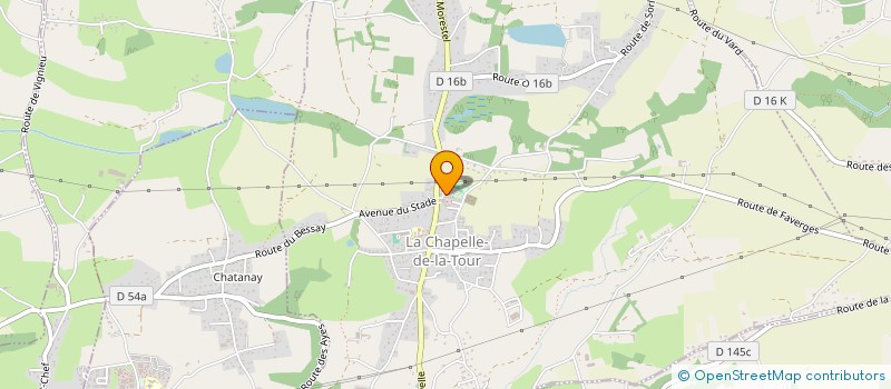 localisation de l'entreprise CHEZ LE PTIT GAULOIS  LA CHAPELLE-DE-LA-TOUR