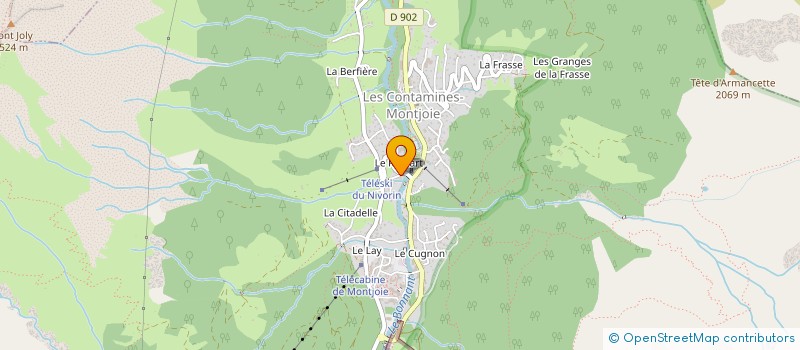 localisation de l'entreprise CHEZ LE SAVOISIEN à LES CONTAMINES-MONTJOIE