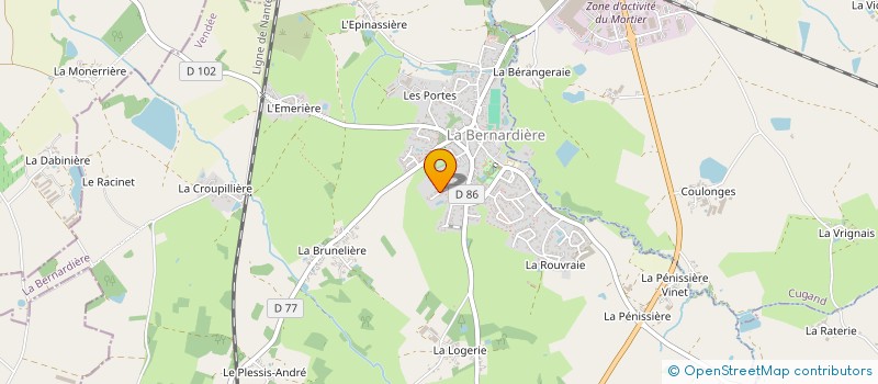 localisation de l'entreprise CHEZ LEE'V  LA BERNARDIERE