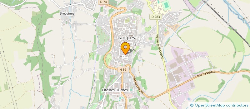 localisation de l'entreprise CHEZ LEGENDRE à LANGRES