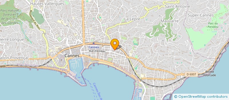 localisation de l'entreprise CHEZ LENE à CANNES