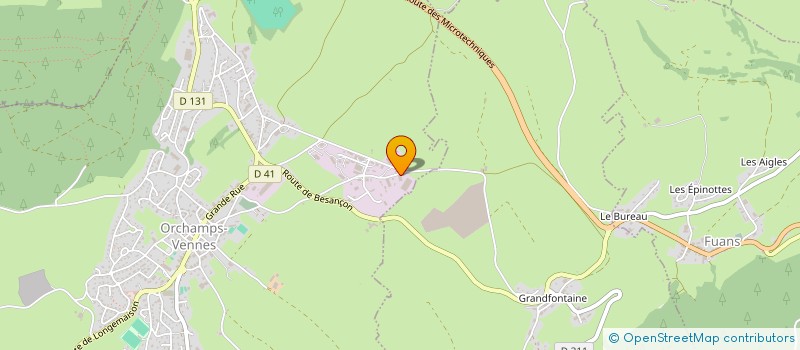 localisation de l'entreprise CHEZ LEON  ORCHAMPS-VENNES