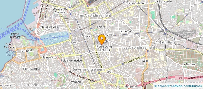 localisation de l'entreprise CHEZ LES 3 FRERES à MARSEILLE 6EME