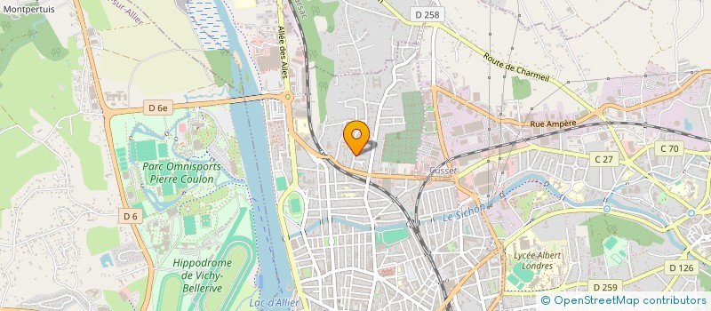 localisation de l'entreprise CHEZ LES COINCOINS à CUSSET