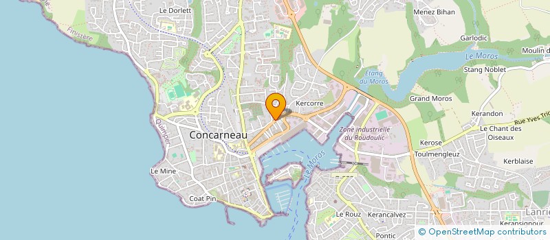 localisation de l'entreprise CHEZ LES COPAINS à CONCARNEAU