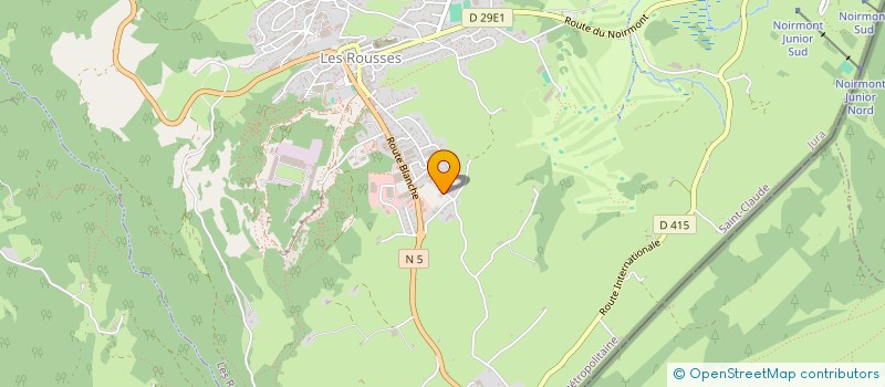 localisation de l'entreprise CHEZ LES DAMES  LES ROUSSES