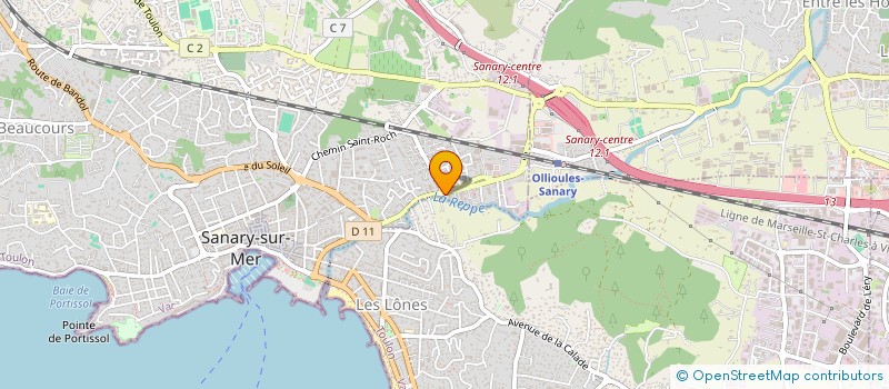 localisation de l'entreprise CHEZ LES FILLES à SANARY-SUR-MER