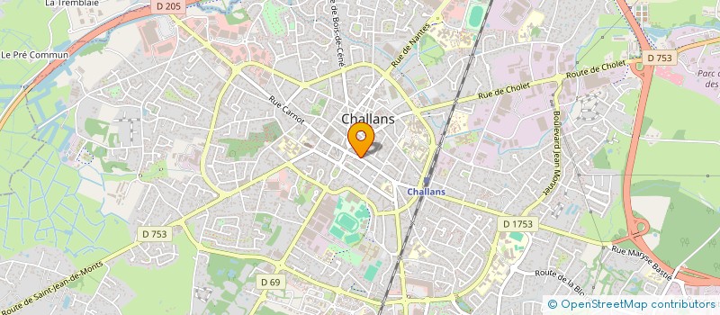 localisation de l'entreprise CHEZ LES FILLES à CHALLANS