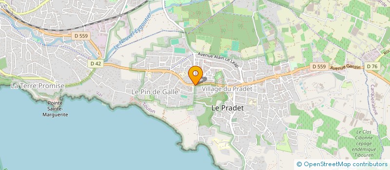 localisation de l'entreprise CHEZ LES FRERES BARBIERS  LE PRADET