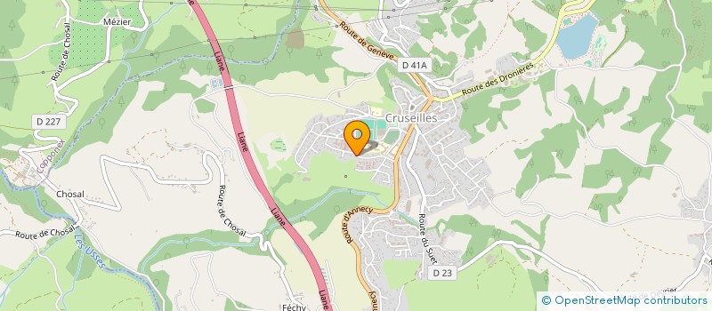 localisation de l'entreprise CHEZ LES JUMELLES  CRUSEILLES