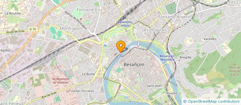 localisation de l'entreprise CHEZ LES PRO BARBER à BESANCON