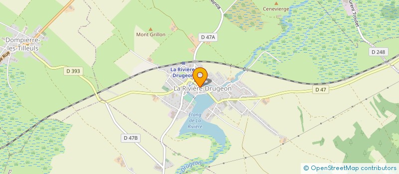 localisation de l'entreprise CHEZ LOU-LET  LA RIVIERE-DRUGEON