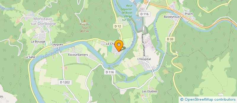 localisation de l'entreprise CHEZ LOULOU  MONCEAUX-SUR-DORDOGNE