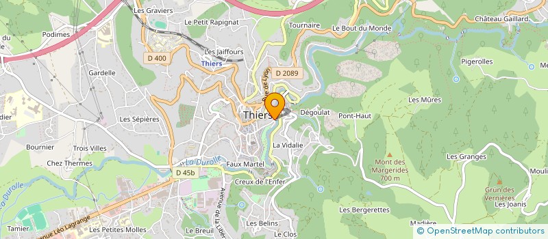 localisation de l'entreprise CHEZ LUCETTE  THIERS