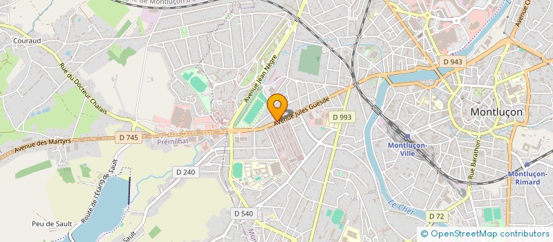 localisation de l'entreprise CHEZ LULU à MONTLUCON