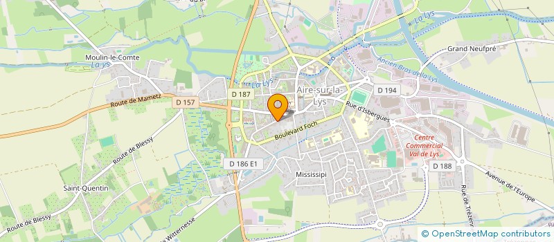 localisation de l'entreprise CHEZ LULU  AIRE-SUR-LA-LYS