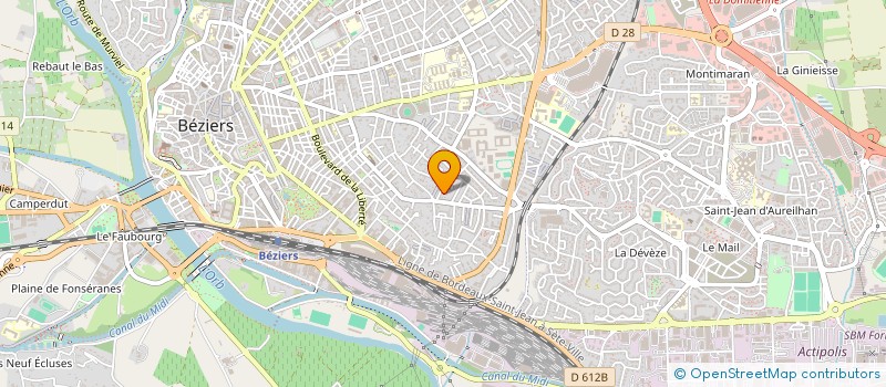 localisation de l'entreprise CHEZ LULU à BEZIERS