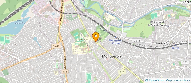 localisation de l'entreprise CHEZ MA  MONTGERON