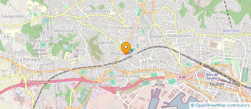 localisation de l'entreprise CHEZ MA P TITE POULETTE à TOULON