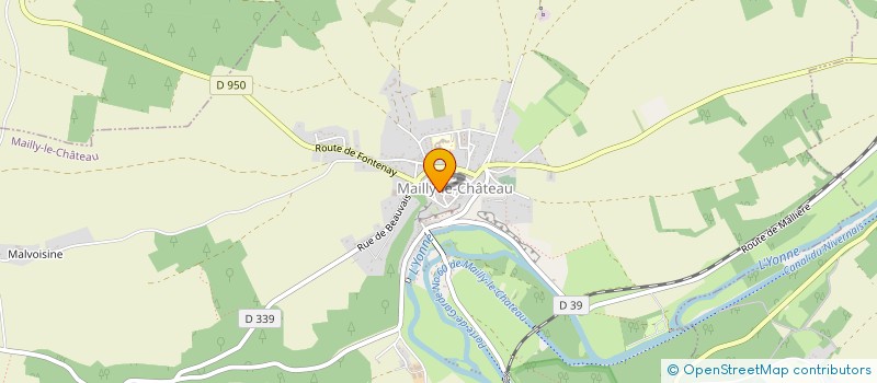localisation de l'entreprise CHEZ MA TANTE à MAILLY-LE-CHATEAU