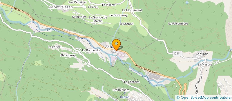 localisation de l'entreprise CHEZ MADO ET AUGUSTA  SAINTE-FOY-TARENTAISE