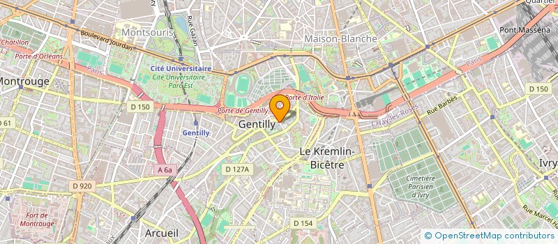 localisation de l'entreprise CHEZ MAFEE  GENTILLY