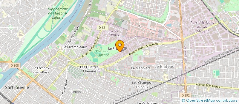 localisation de l'entreprise CHEZ MALIKA à SARTROUVILLE