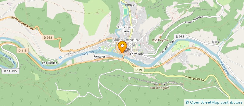 localisation de l'entreprise CHEZ MALOU  SAINT-ANTONIN-NOBLE-VAL