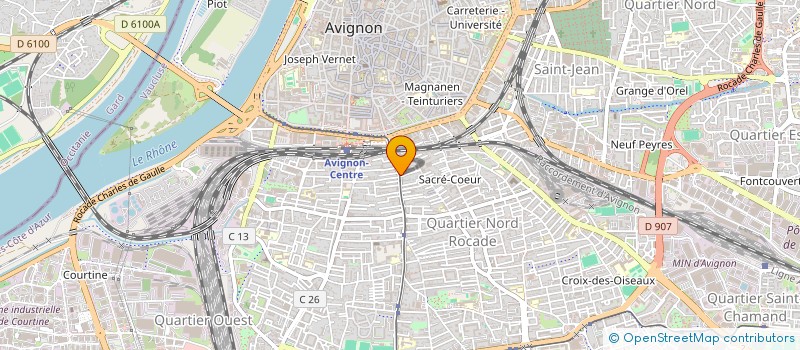 localisation de l'entreprise CHEZ MAMA BAZAR -LE RESTO AFRICAIN  AVIGNON