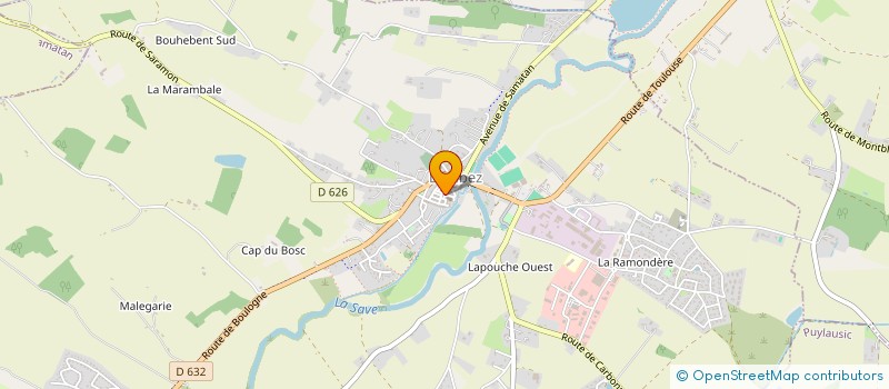 localisation de l'entreprise CHEZ MAME  LOMBEZ