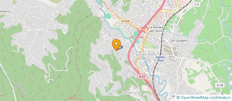 localisation de l'entreprise CHEZ MAMIE  SOLLIES-PONT