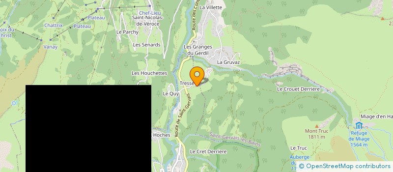 localisation de l'entreprise CHEZ MANDINE  LES CONTAMINES-MONTJOIE