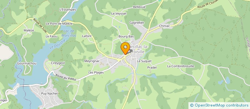 localisation de l'entreprise CHEZ MARCEL à MARCILLAC-LA-CROISILLE