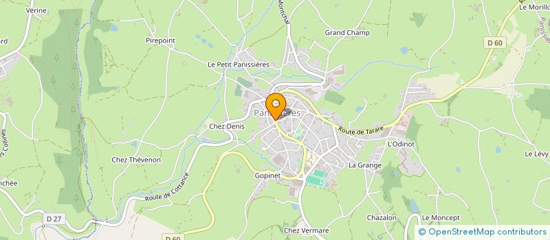 localisation de l'entreprise CHEZ MARCO ET MAX  PANISSIERES