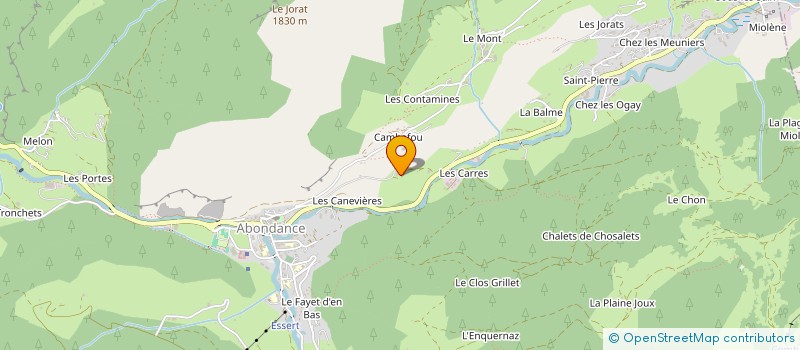 localisation de l'entreprise CHEZ MARIA  ABONDANCE