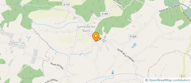 localisation de l'entreprise CHEZ MARIE  GAMARDE-LES-BAINS