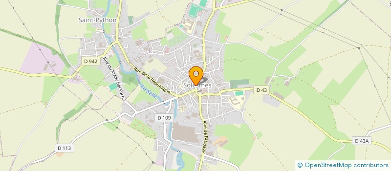 localisation de l'entreprise CHEZ MARIE CHRISTINE à SOLESMES