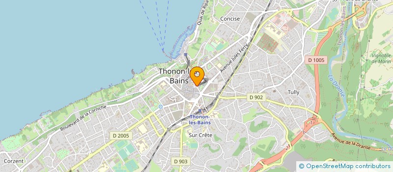 localisation de l'entreprise CHEZ MARIE & RORO à THONON-LES-BAINS