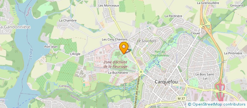 localisation de l'entreprise CHEZ MARIE-ROSE - GUINGUETTE  CARQUEFOU