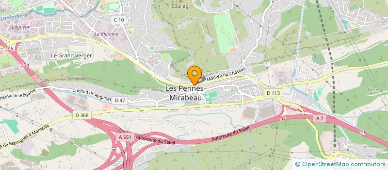 localisation de l'entreprise CHEZ MARINE  LES PENNES-MIRABEAU