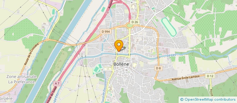 localisation de l'entreprise CHEZ MARIUS  BOLLENE