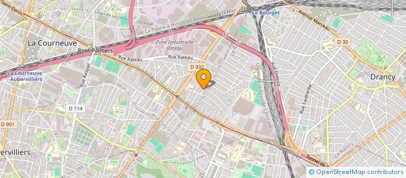 localisation de l'entreprise CHEZ MARY à LA COURNEUVE