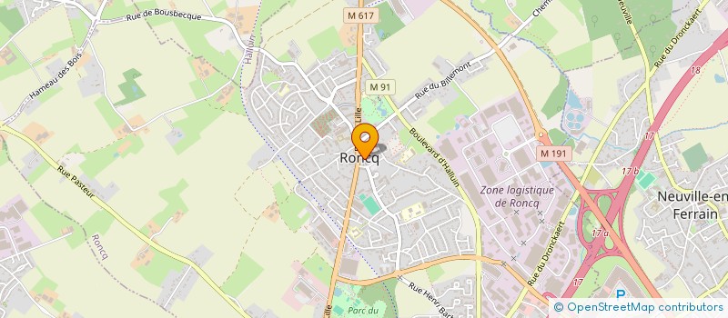 localisation de l'entreprise CHEZ MATTHIEU à RONCQ