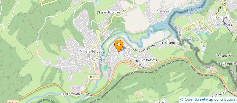 localisation de l'entreprise CHEZ MAX  VILLERS-LE-LAC