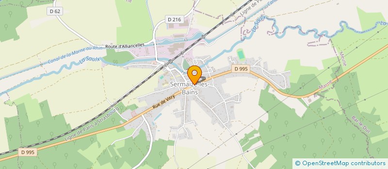 localisation de l'entreprise CHEZ MAX  SERMAIZE-LES-BAINS